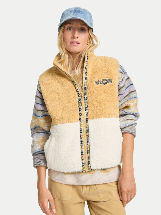 Billabong Bezrękawnik Go On Hike EBJPF00122 Beżowy Regular Fit