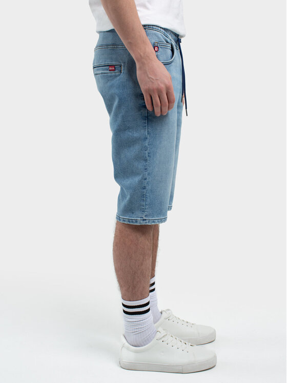 BIG STAR BIG STAR Szorty jeansowe PARKER_215_110 Niebieski Bermuda Fit