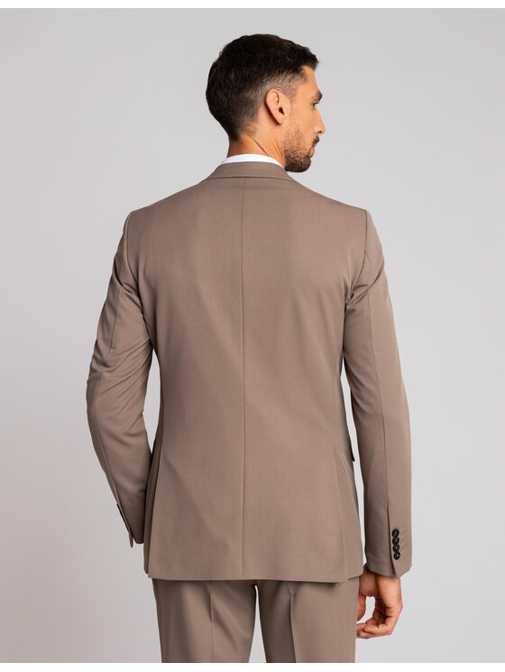 Borgio Borgio Marynarka lido khaki Khaki Slim Fit