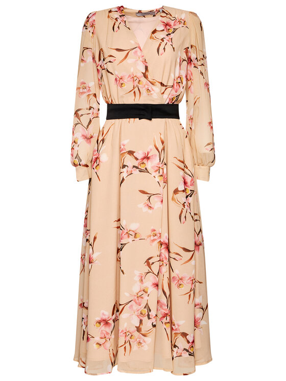 Marella Marella Abendkleid Cutter 32214001 Beige Regular Fit