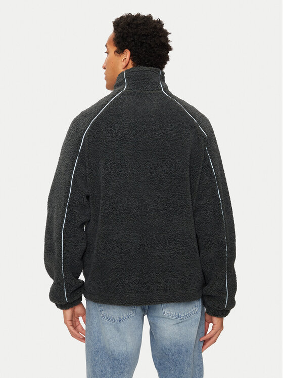 Karl Kani Karl Kani Felpa di pile Meal Signature Teddy 60780008 Nero Regular Fit