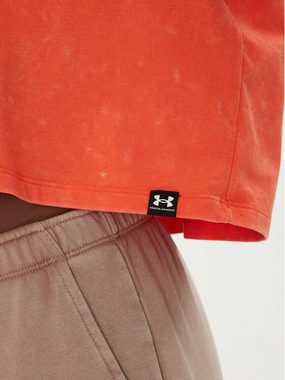 Under Armour Under Armour Marškinėliai Rival Wash 1389724 Oranžinė Loose Fit