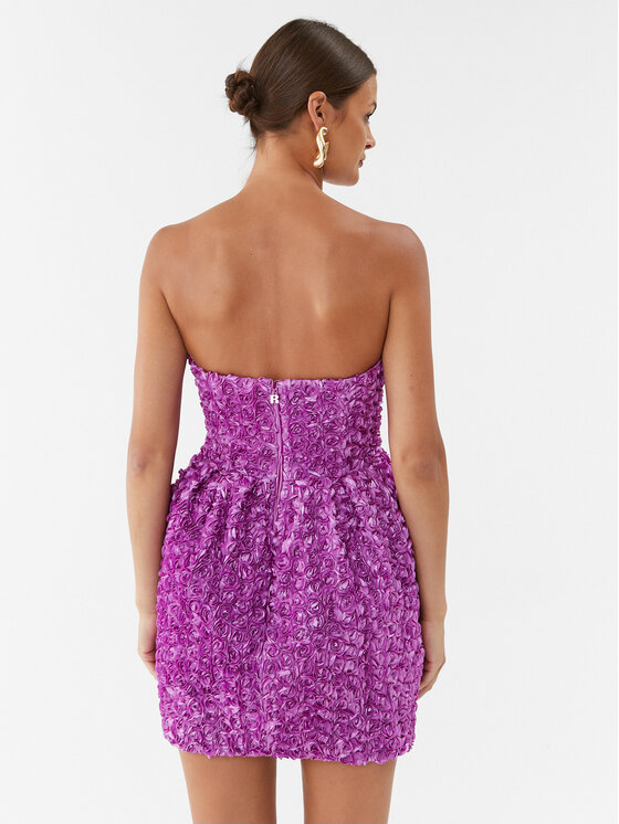 ROTATE ROTATE Coctailkleid 3D Flower 1111302066 Violett Regular Fit