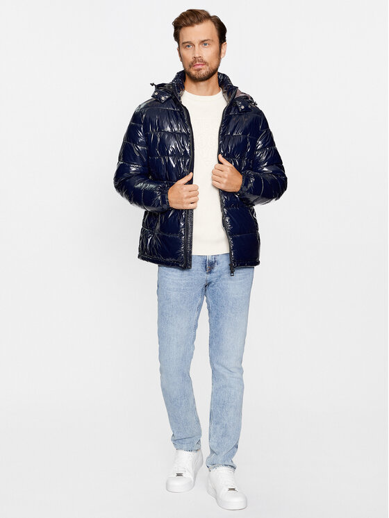 Guess Guess Pehelykabát M3BL27 WFP42 Sötétkék Regular Fit
