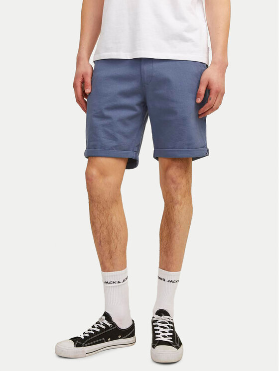 Jack&Jones Pantalon scurți din material Fury 12206889 Albastru Regular Fit