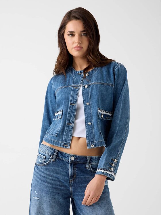 Guess Guess Kurtka przejściowa 182695 Niebieski Classic Fit