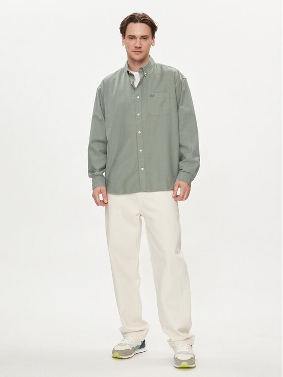 Gap Gap Koszula 887258-03 Szary Regular Fit