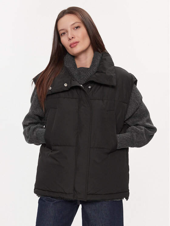 ONLY ONLY Αμάνικο Μπουφάν 15292923 Μαύρο Regular Fit