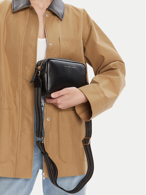 Tommy Hilfiger Tommy Hilfiger Rankinė Th Logotape AW0AW17689 Juoda