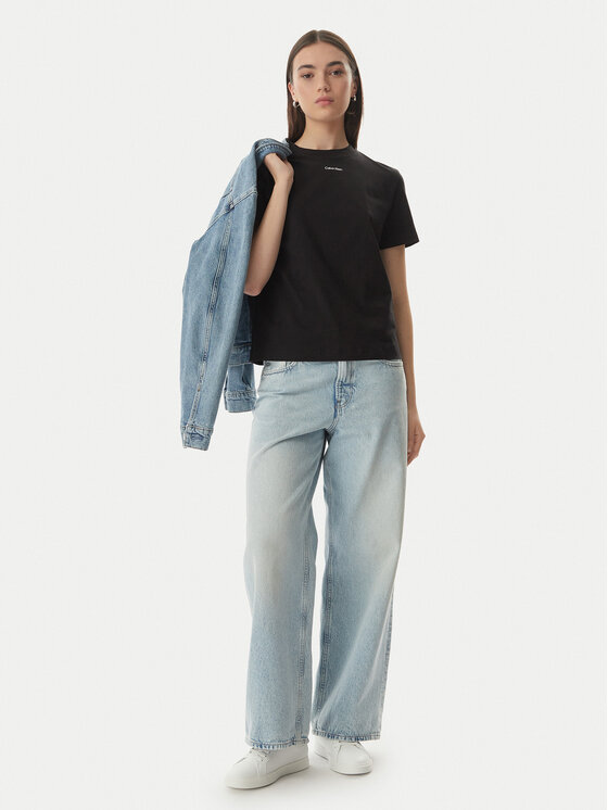 Calvin Klein Calvin Klein Póló Classic LV147C857G Fekete Regular Fit