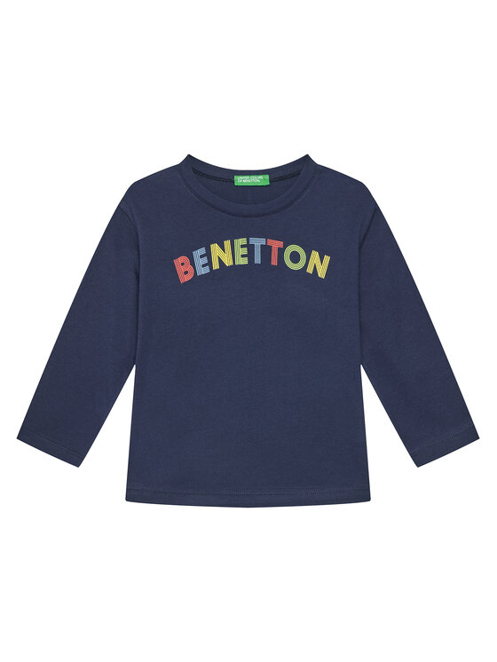 United Colors Of Benetton Bluzka 3I1XG10HS Granatowy Regular Fit