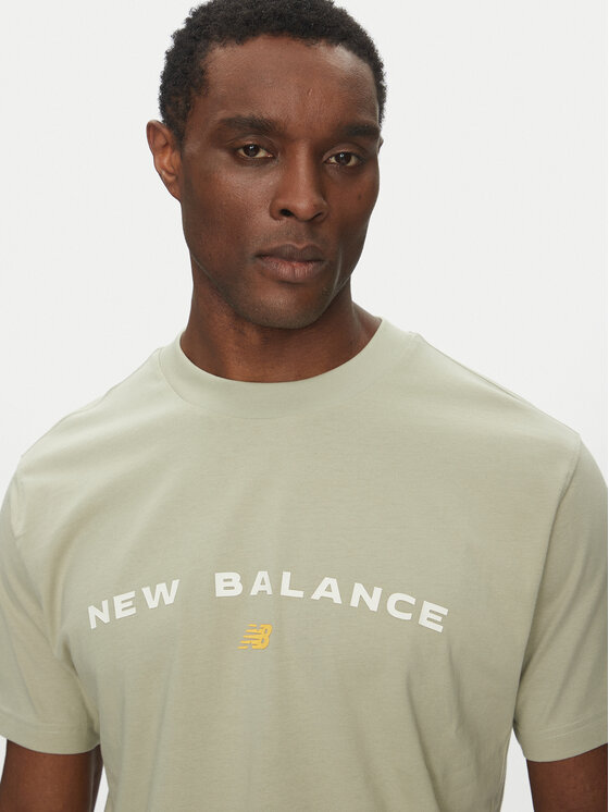 New Balance New Balance Majica Reimagined Graphic MT51506 Zelena Relaxed Fit