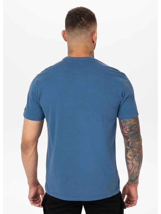 PITBULL PITBULL T-Shirt USA CAL Niebieski Regular Fit