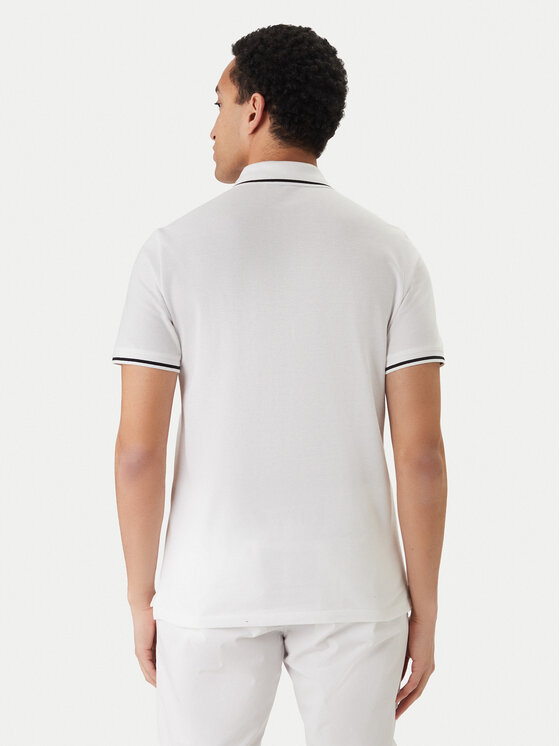 Emporio Armani Emporio Armani Polo marškinėliai EM001380 AF20424 U0002 Balta Regular Fit