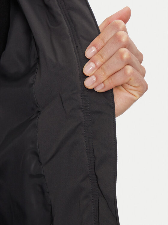 JDY JDY Pūkinė striukė Ebonie 15328268 Juoda Regular Fit