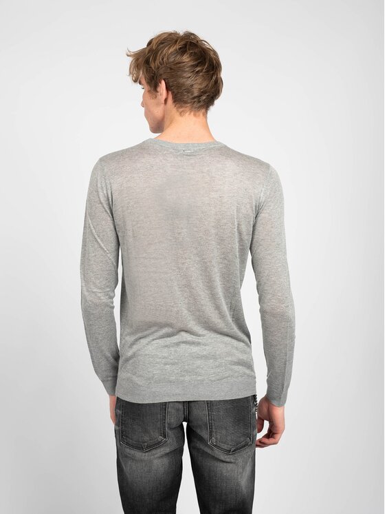 Antony Morato Antony Morato Sweter MMSW00763 YA100034 Szary Regular Fit