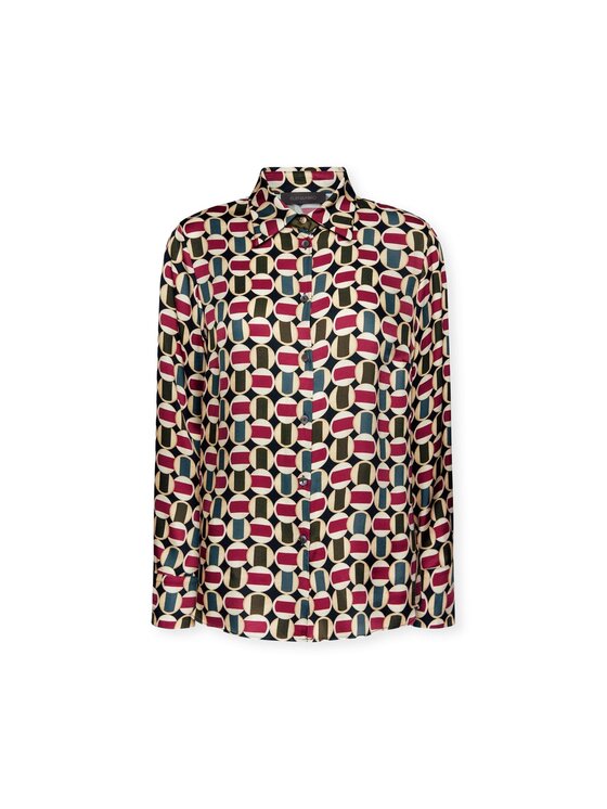 Elena Mirò Elena Mirò Camicia 5164P100229N001 Bordeaux Regular Fit