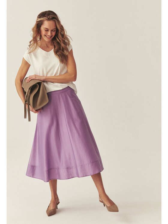 TATUUM Tatuum Spódnica midi BENRE Fioletowy Flare Fit