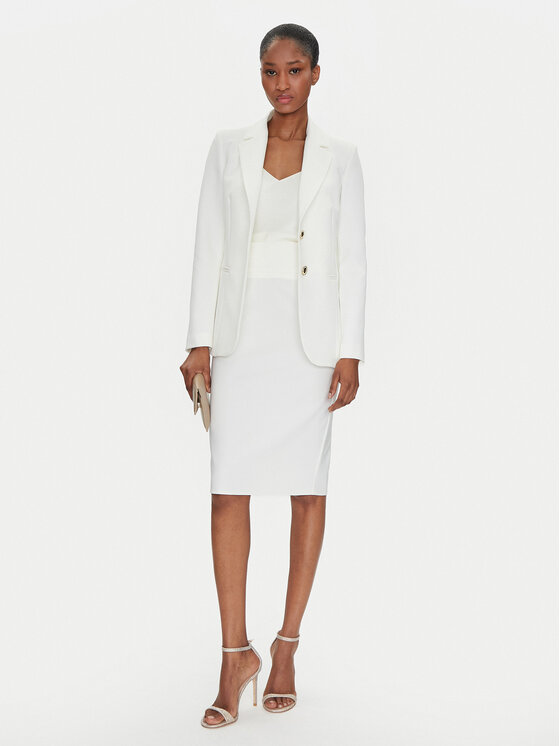 Rinascimento Rinascimento Bleistiftrock CFC0122808003 Weiß Regular Fit