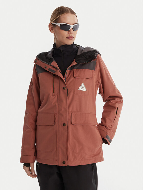 DC Shoes Geacă outdoor Liberate ADJTJ03045 Maro Regular Fit