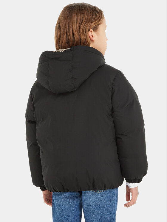 Tommy Hilfiger Tommy Hilfiger Pernata jakna KS0KS00488 Crna Relaxed Fit