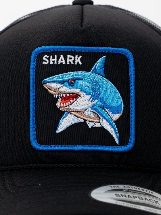 MyStars MyStars Czapka z daszkiem z Rekinem Shark Czarny