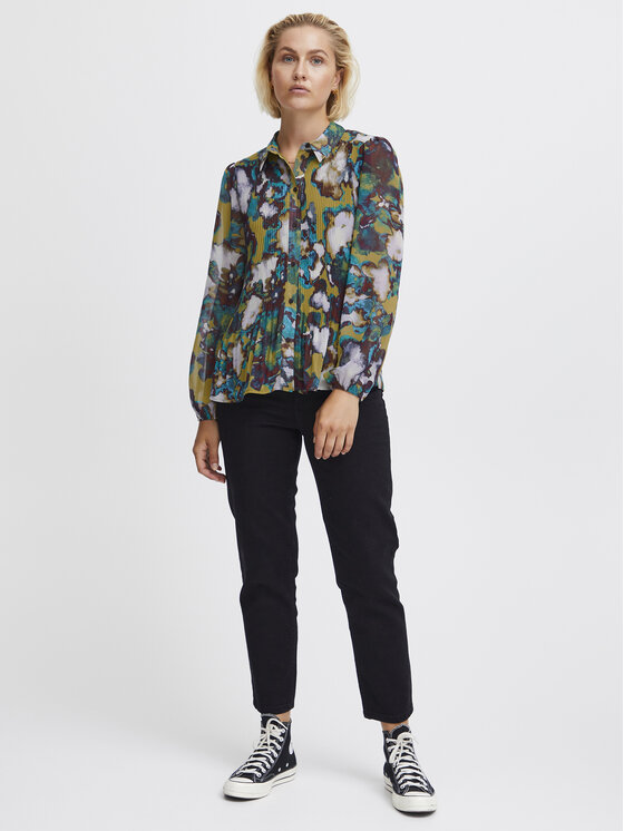 ICHI ICHI Camicia 20119759 Multicolore Regular Fit