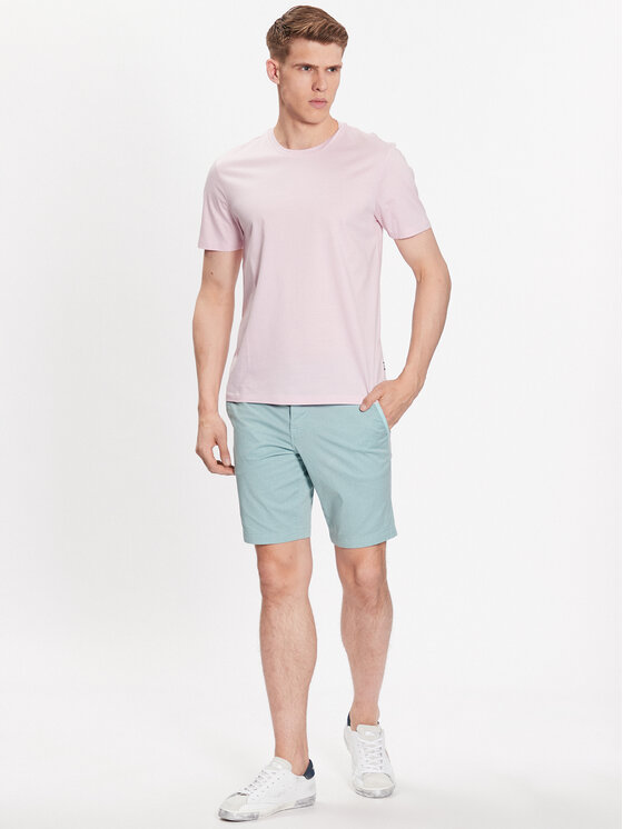 BOSS Boss T-Shirt 50468395 Różowy Slim Fit