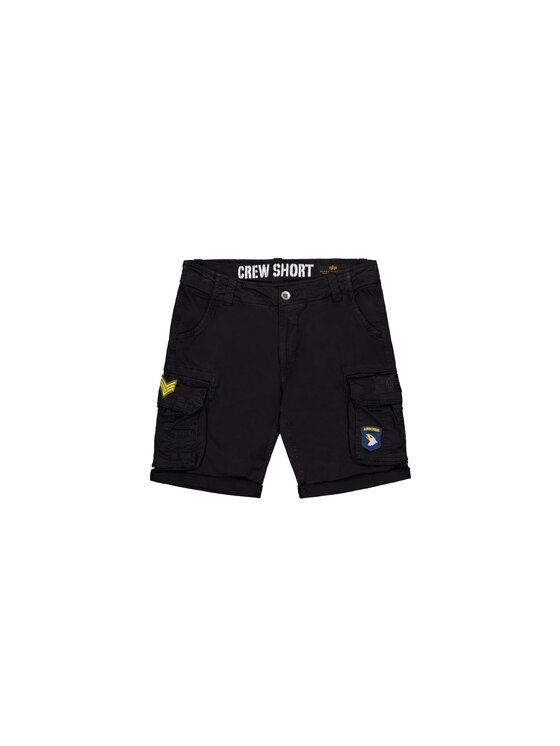 Alpha Industries Alpha Industries Šortky z materiálu AI.186209-03-29 Černá Slim Fit