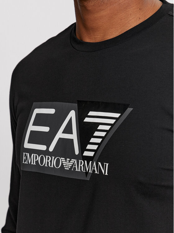 EA7 Emporio Armani EA7 Emporio Armani Marškinėliai ilgomis rankovėmis 3DPT64 PJ03Z 1200 Juoda Regular Fit