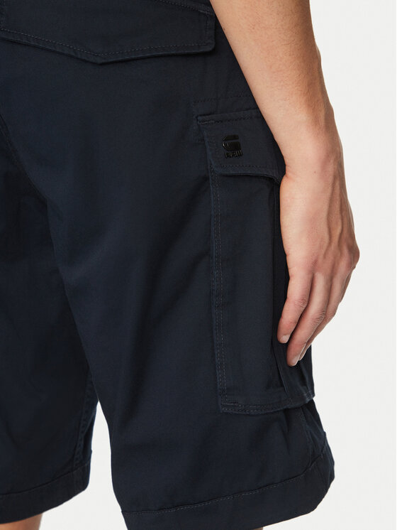G-Star Raw G-Star Raw Šortky z materiálu Rovic Zip D08566-5126 990 Černá Relaxed Fit