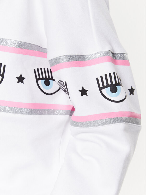 Chiara Ferragni Chiara Ferragni Pluus 74CBIF02 Valge Regular Fit