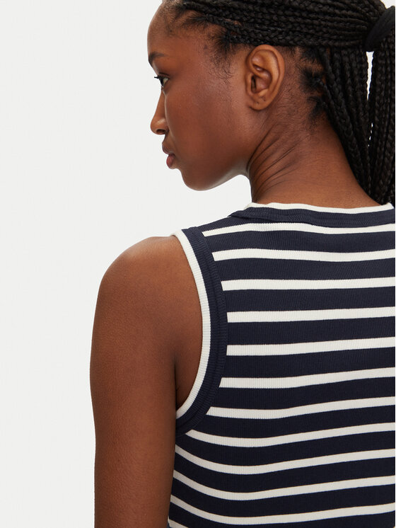 Gant Gant Trikotažinė suknelė 4201531 Tamsiai mėlyna Slim Fit