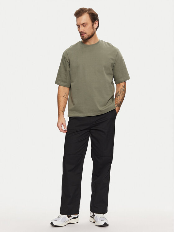 Jack & Jones Jack & Jones Spodnie materiałowe Bill 12269667 Czarny Loose Fit