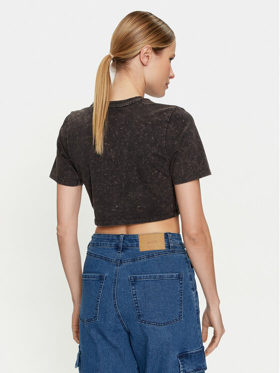 Vans Vans Majica Heartbreaker Crew Crop Ii VN000GJZ Črna Regular Fit