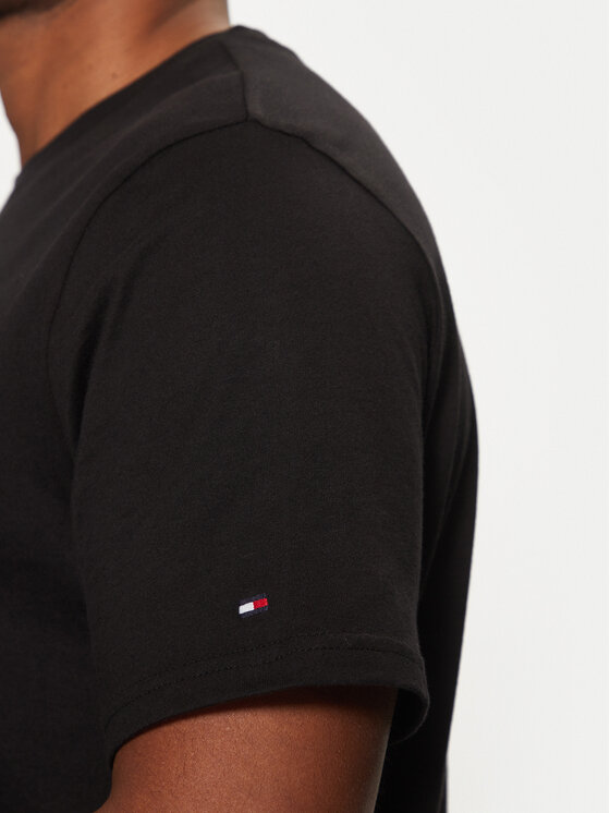 Tommy Hilfiger Tommy Hilfiger T-Shirt MW0MW38980 Czarny Regular Fit