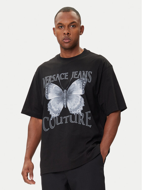 Versace Jeans Couture Tricou Bărbați, Mărimea: S, Negru, 79GAHP06 CJ01P