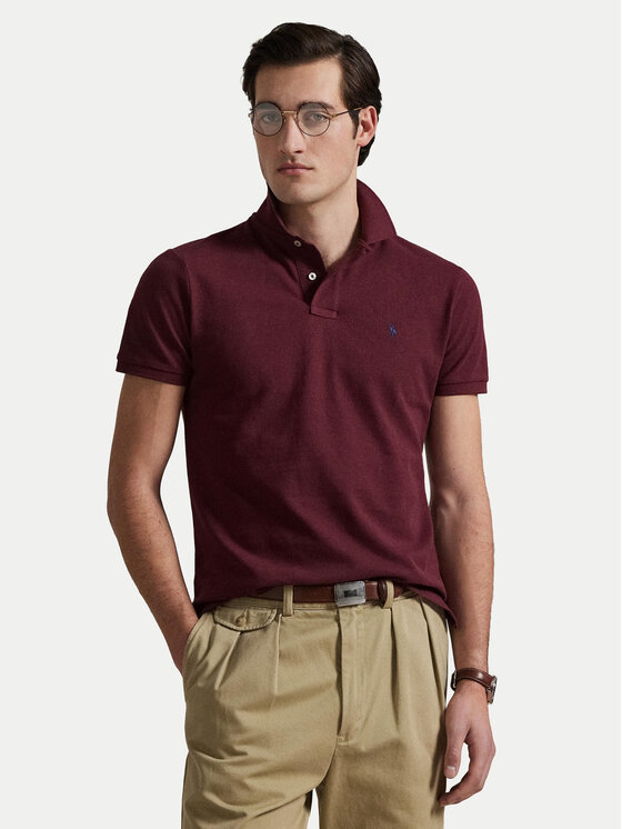 Polo Ralph Lauren Męskie Polo, rozmiar XXL, Bordowe, 710680784293