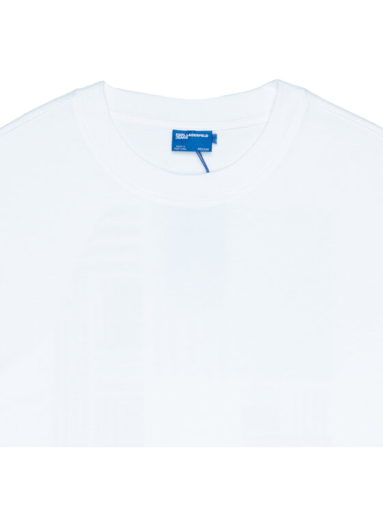 KARL LAGERFELD KARL LAGERFELD T-Shirt a2m17051100 Biały Regular Fit
