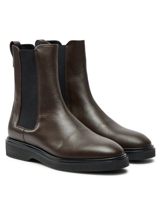 Calvin Klein Calvin Klein Kotníková obuv s elastickým prvkem HW0HW02180 Hnědá