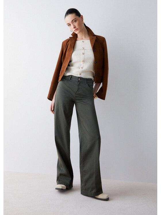 Liu Jo Liu Jo Pantaloni di tessuto WA6274T925790822 Verde Regular Fit