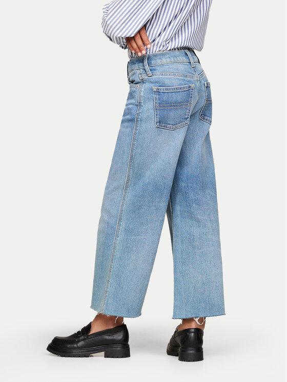 Tommy Hilfiger Tommy Hilfiger Jeansy KG0KG08145 Niebieski Wide Leg