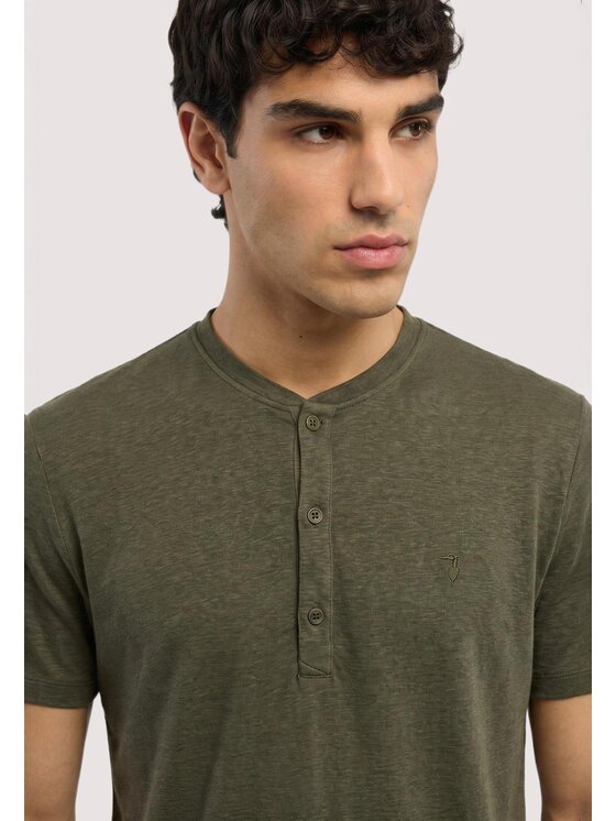 Trussardi Trussardi T-shirt G0978000280N035 Verde Regular Fit