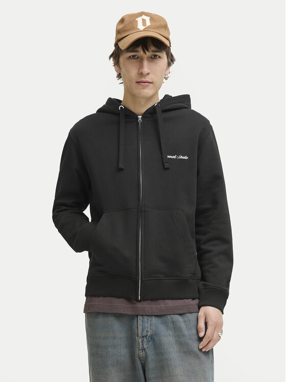 Jack & Jones Bluză Norrebro Emb 12282901 Negru Regular Fit