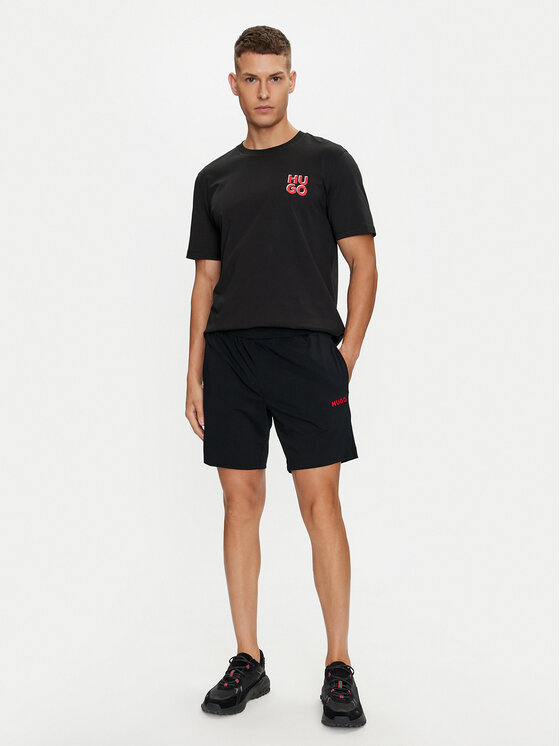 HUGO Hugo Sportovní kraťasy 50518679 Černá Regular Fit