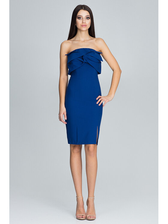 FIGL FIGL Šaty M571 Tmavomodrá Regular Fit