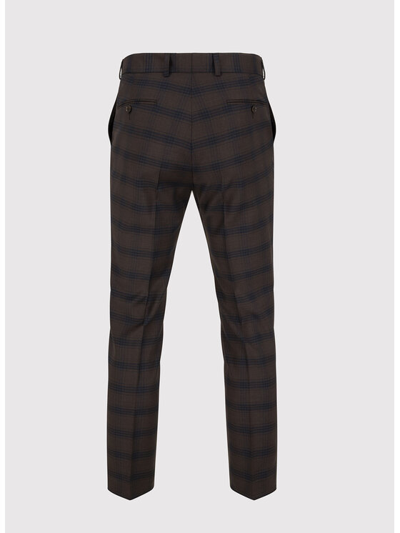 Pako Lorente Pako Lorente Spodnie garniturowe P22WP-6G-030 Brązowy Slim Fit