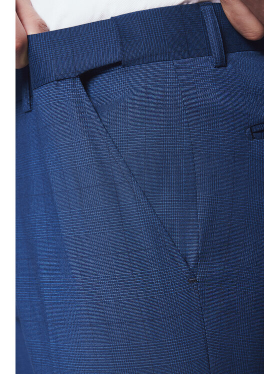 Lancerto Lancerto Garnitur Bakersfield GA073125000011 Granatowy Slim Fit