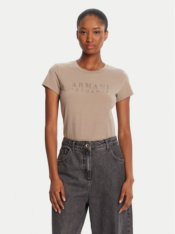 Armani Exchange Armani Exchange Marškinėliai XW001349 AF17173 U6242 Smėlio Regular Fit