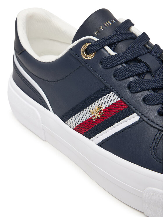 Tommy Hilfiger Tommy Hilfiger Superge Th Platform Vulc Leather FW0FW09603 Mornarsko modra